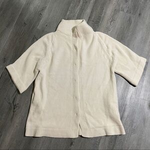 Jil Sander Oversized Button-Front 3-Gauge Cashmere Cardigan